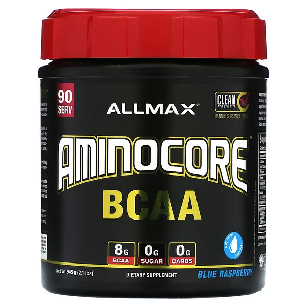 ALLMAX, AMINOCORE BCAA, Blue Raspberry, 2.1 lbs (945 g)