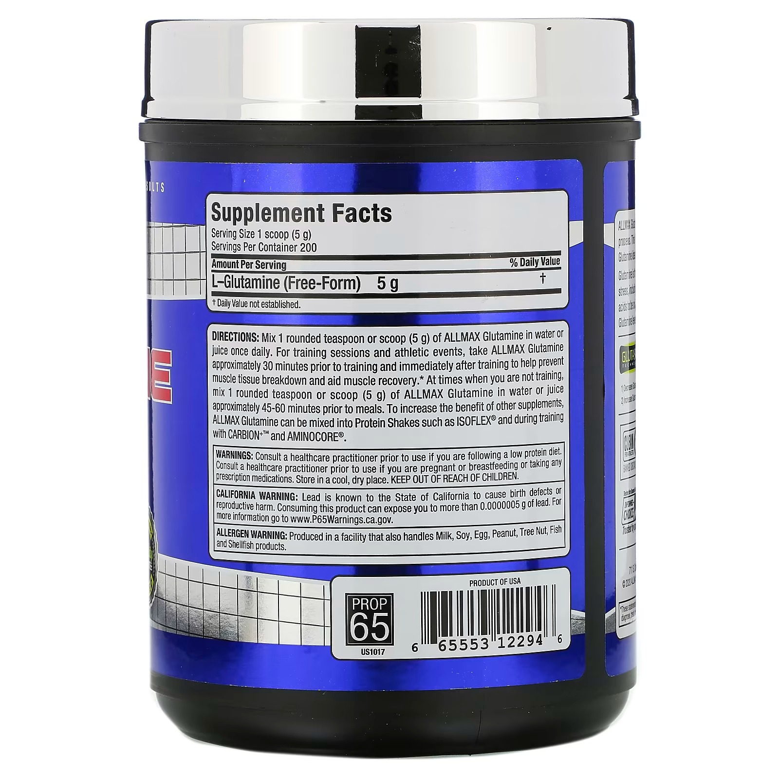 ALLMAX, Glutamine, 2.20 lbs (1,000 g)1