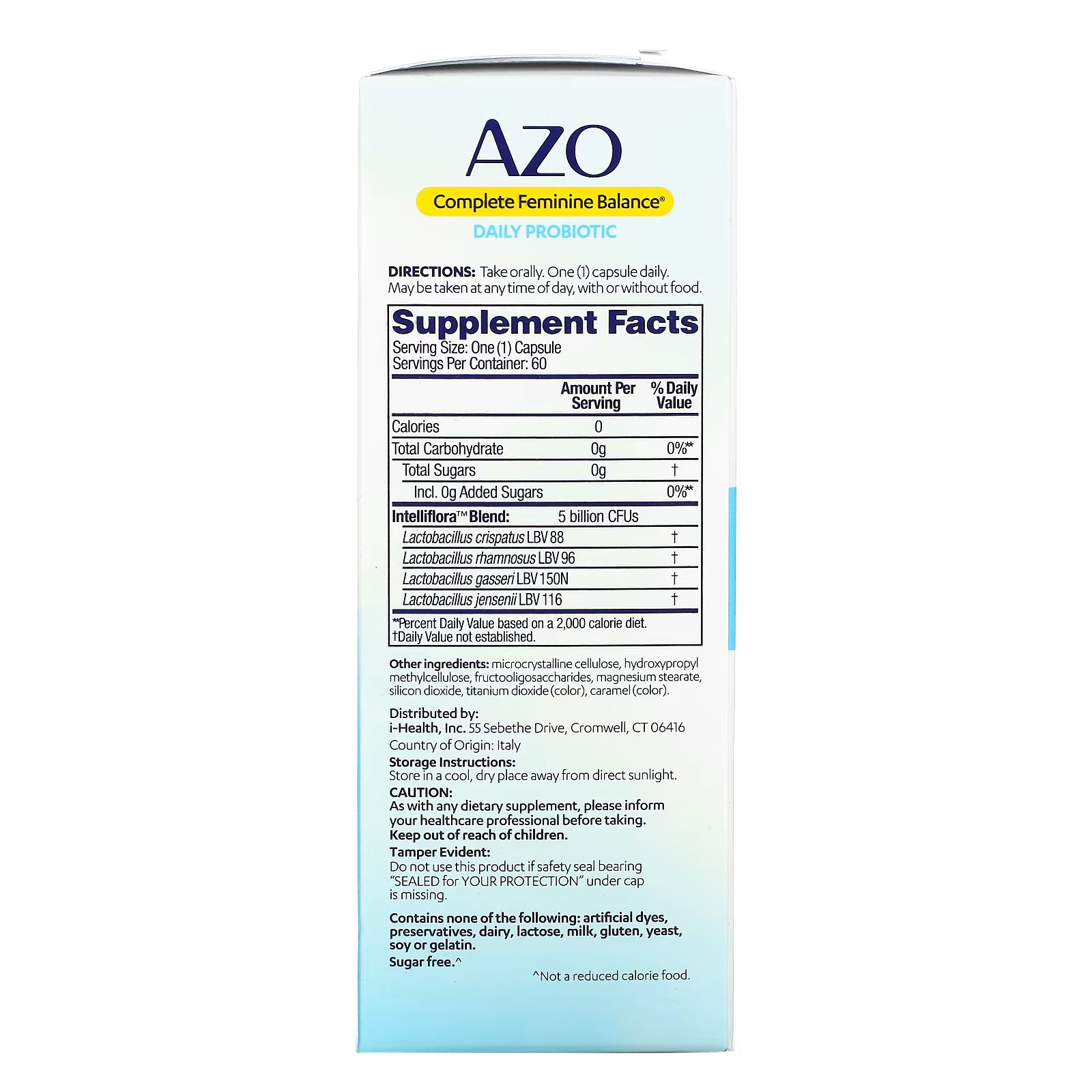 Azo, Complete Feminine Balance, Daily Probiotic, 5 Billion, 60 Once Daily Capsules_1