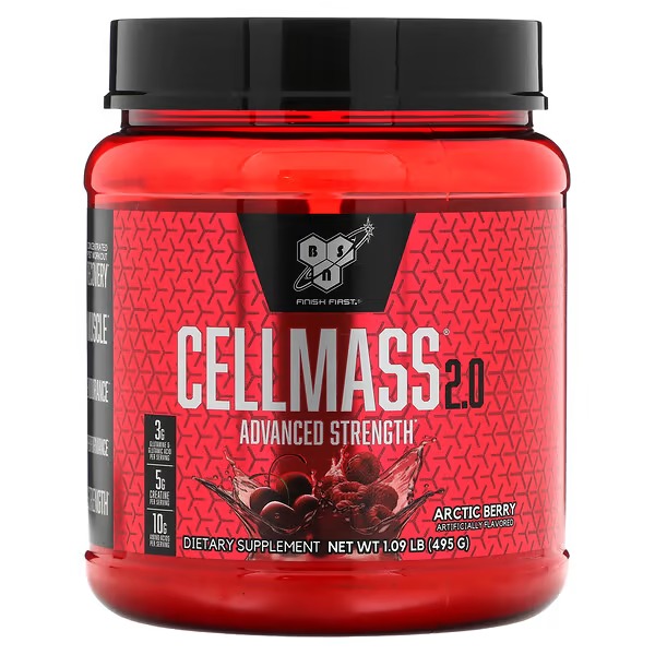 BSN, Cellmass 2.0, Advanced Strength, Arctic Berry, 1.09 lb (495 g)_1