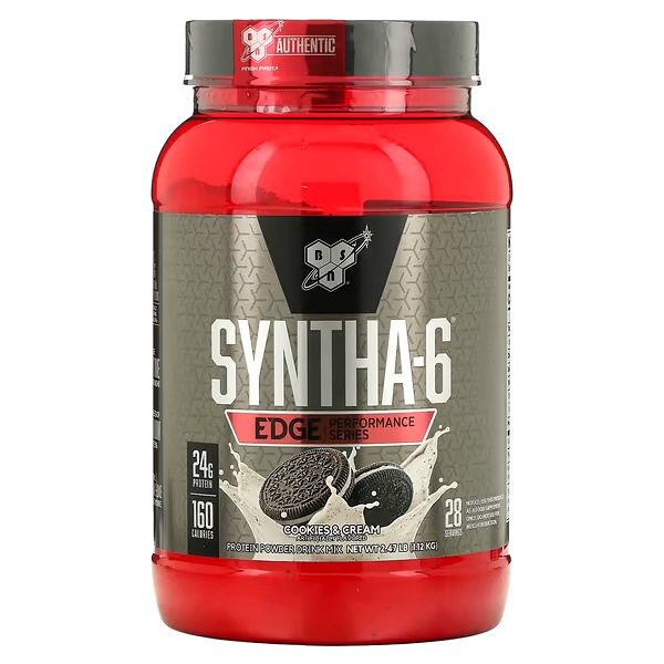 BSN, Syntha-6 Edge, Protein Powder Mix, Cookies & Cream, 2.47 lb (1.12 kg)