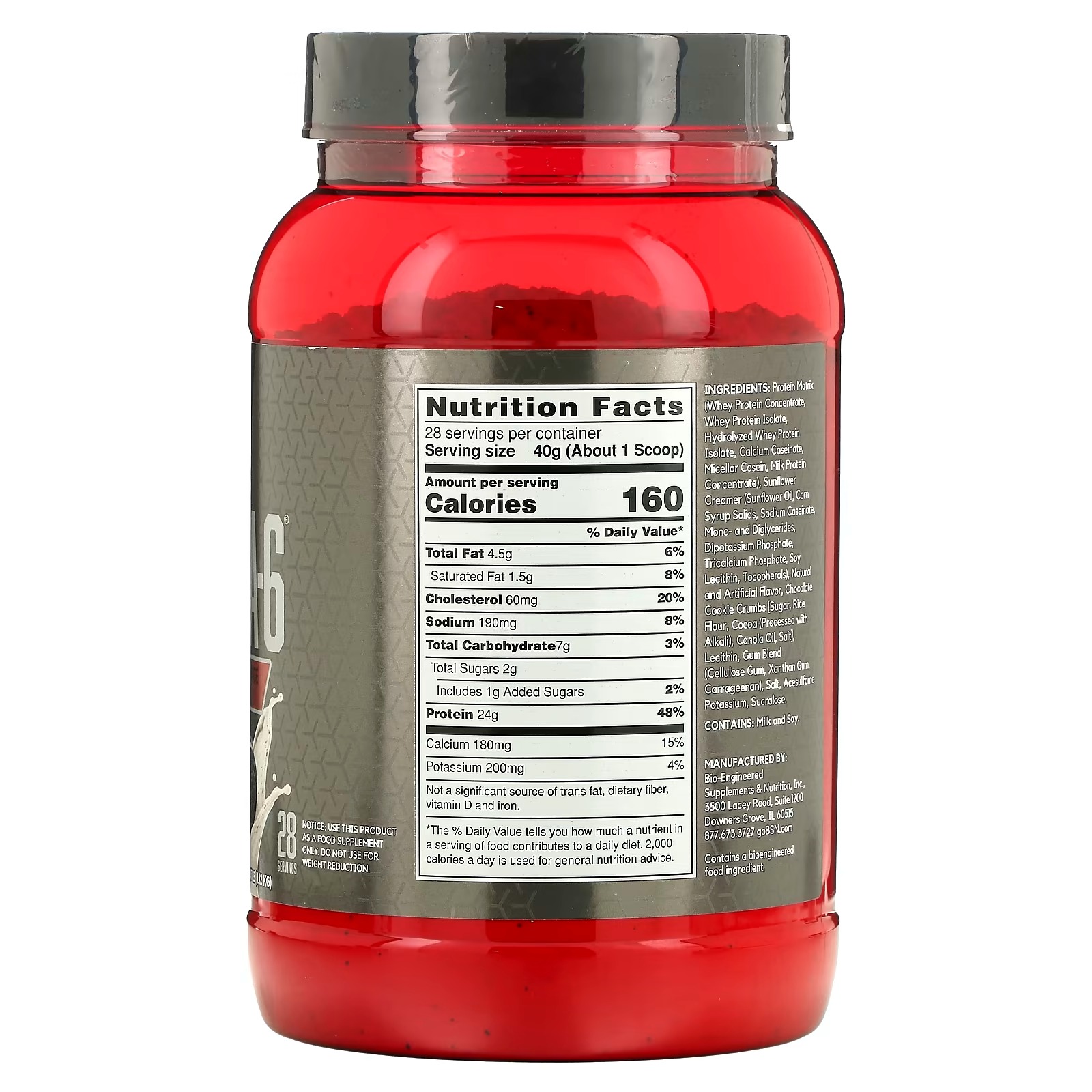 BSN, Syntha-6 Edge, Protein Powder Mix, Cookies & Cream, 2.47 lb (1.12 kg)_1