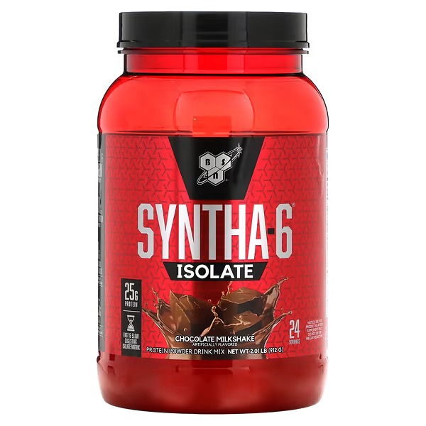 BSN, Syntha-6 Isolate, Protein Powder Drink Mix, Chocolate Milkshake, 2.01 lb (912 g)