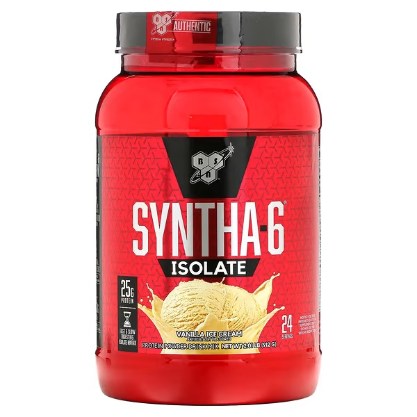 BSN, Syntha-6 Isolate, Protein Powder Drink Mix, Vanilla Ice Cream, 2.01 lbs (912 g)