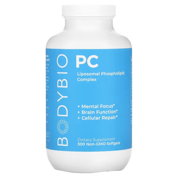 BodyBio, PC, Liposomal Phospholipid Complex, 300 Non-GMO Softgels_1