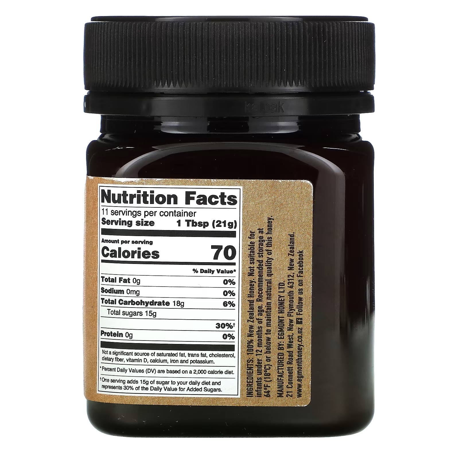 Egmont Honey, Manuka Honey, Raw And Unpasteurized, 829+ MGO, 8.82 oz (250 g)_1