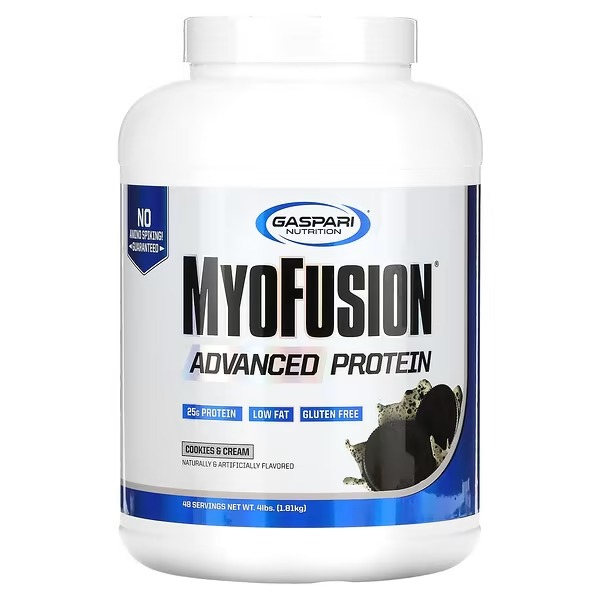 Gaspari Nutrition, MyoFusion, Advanced Protein, Cookies & Cream, 4 lbs (1.81 kg)