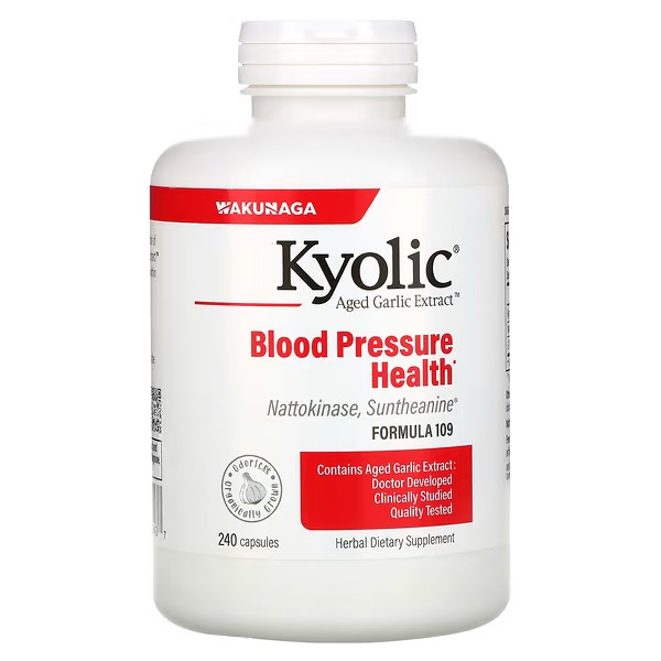 Kyolic, Aged Garlic Extract, Blood Pressure Health, Formula 109, 240 Capsules