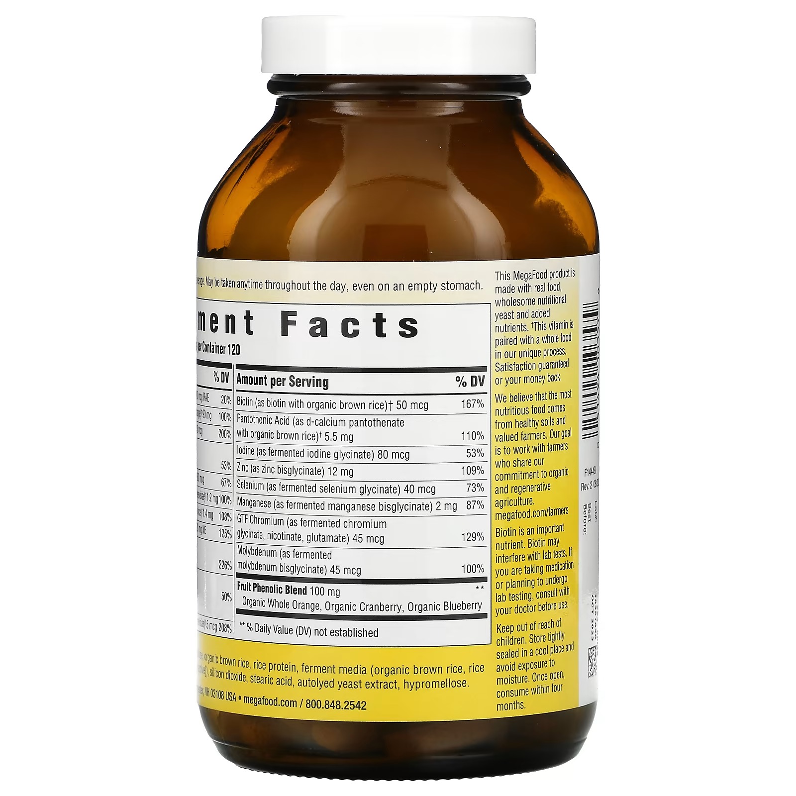 MegaFood, Men Over 55 One Daily, 120 Tablets_1