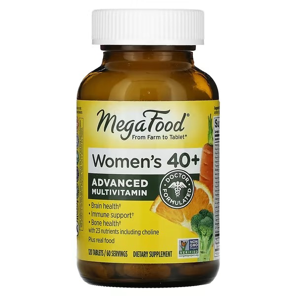 MegaFood, Women's 40+ Advanced Multivitamin, 120 Tablets1