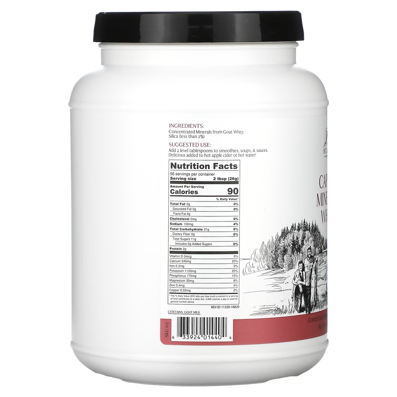 Mt. Capra, Capra Mineral Whey, 50.8 oz (1440 g)_1