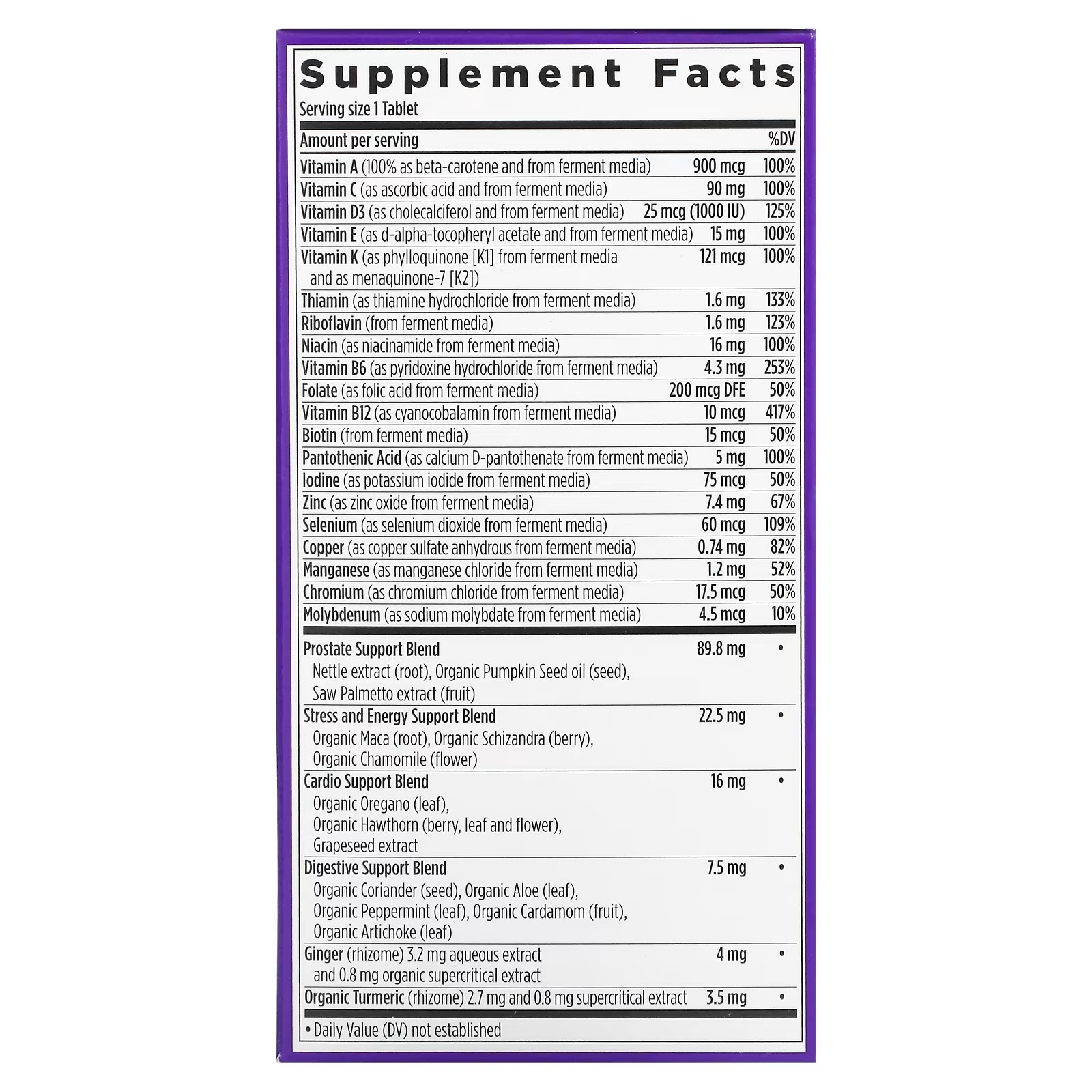 New Chapter, Every Man's One Daily 40+ Multivitamin, 72 Vegetarian Tablets1