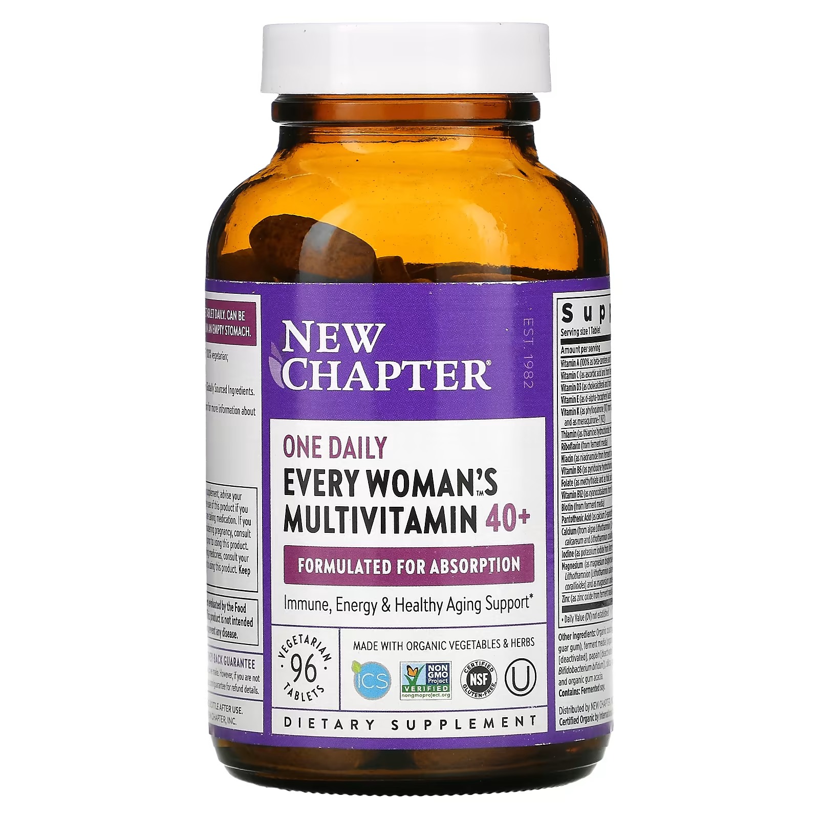 New Chapter, Every Woman's One Daily 40+ Multivitamin, 96 Vegetarian Tablets_1