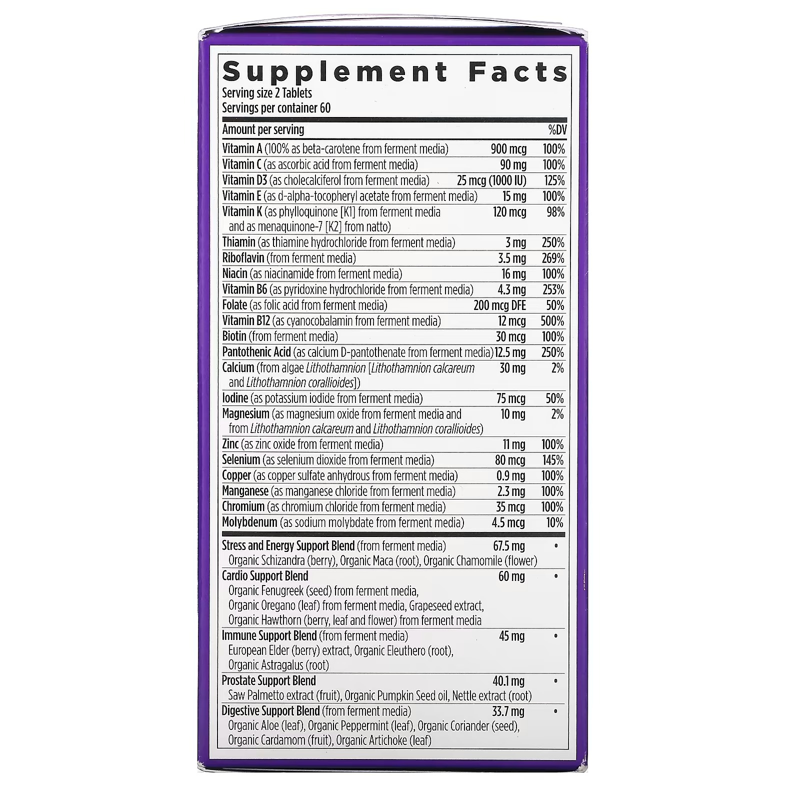 New Chapter, Men's Advanced Multivitamin, 120 Vegetarian Tablets_2