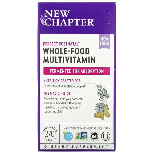 New Chapter, Perfect Postnatal Whole-Food Multivitamin, 270 Vegetarian Tablets_1