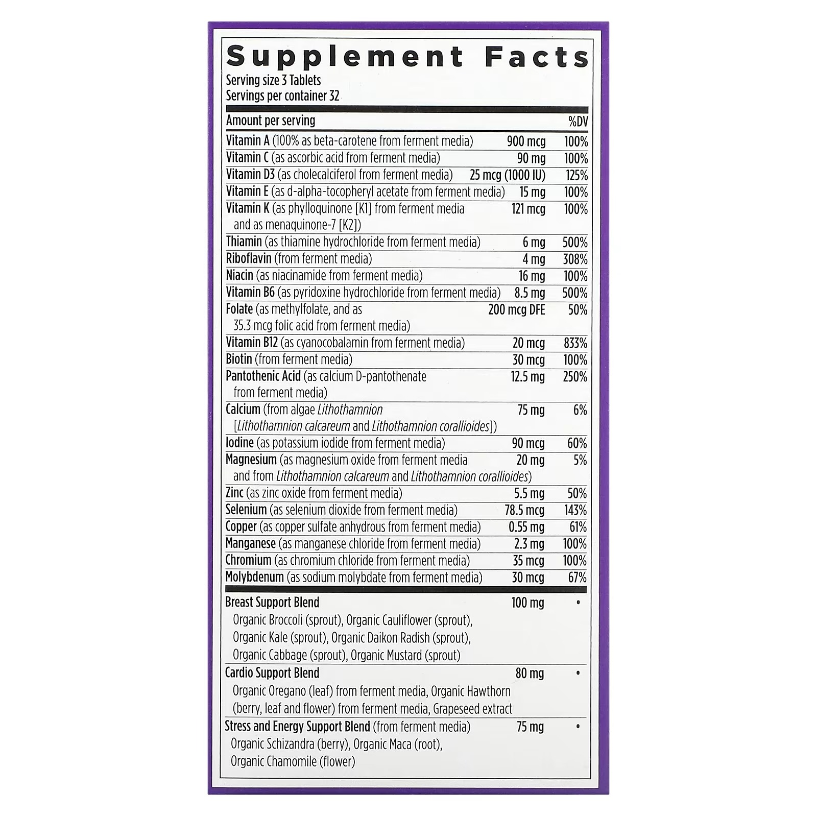New Chapter, Women's 40+ Advanced Multivitamin, 96 Vegetarian Tablets1