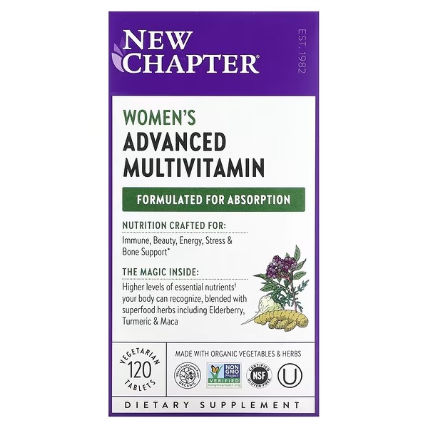 New Chapter, Women's Advanced Multivitamin, 120 Vegetarian Tablets_1