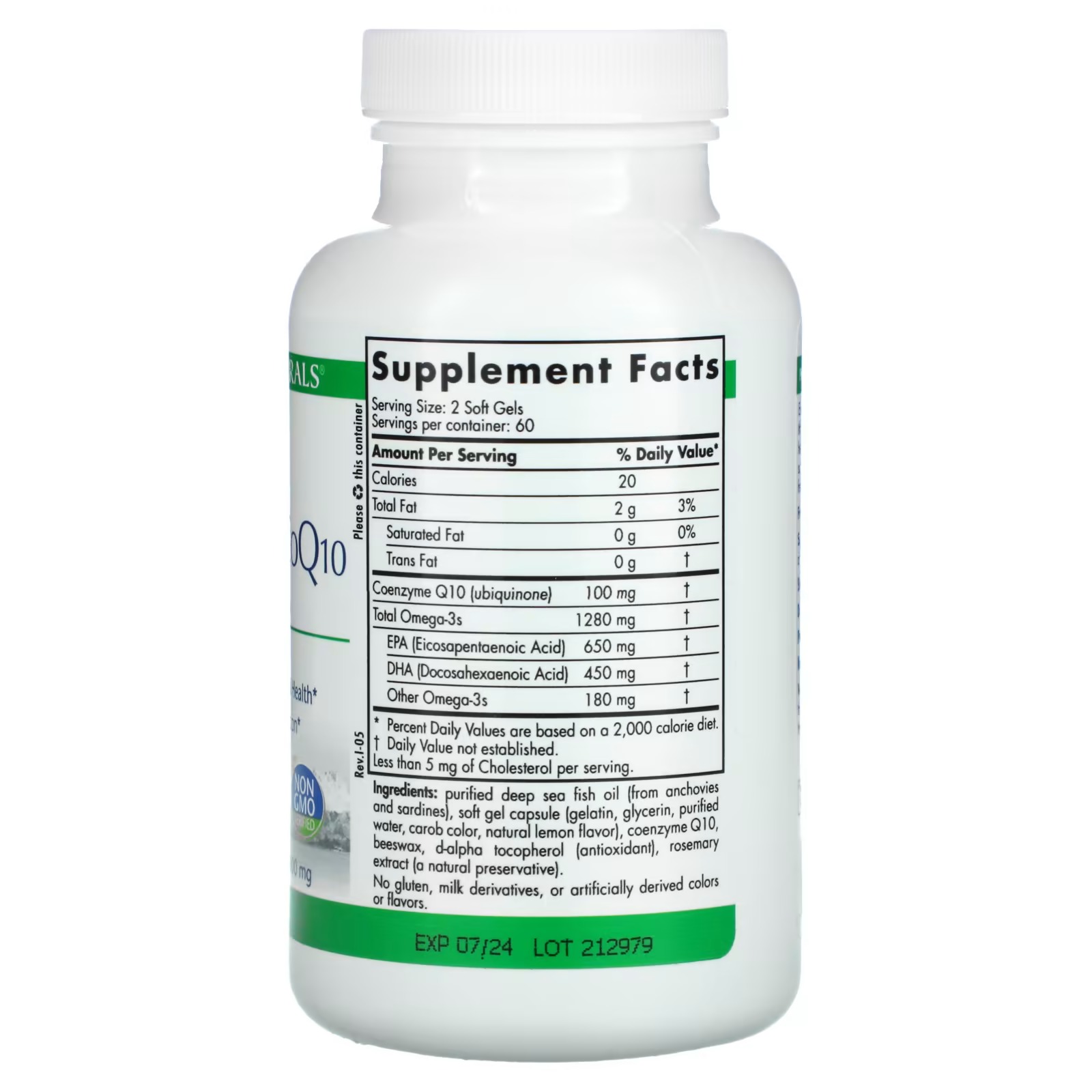 Nordic Naturals, ProOmega CoQ10, 1,000 mg, 120 Soft Gels_1