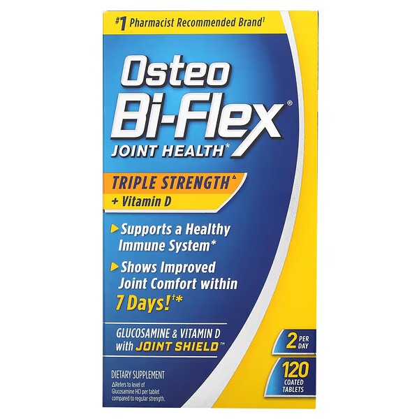 Osteo Bi-Flex, Joint Health, Triple Strength + Vitamin D, 120 Coated Tablets