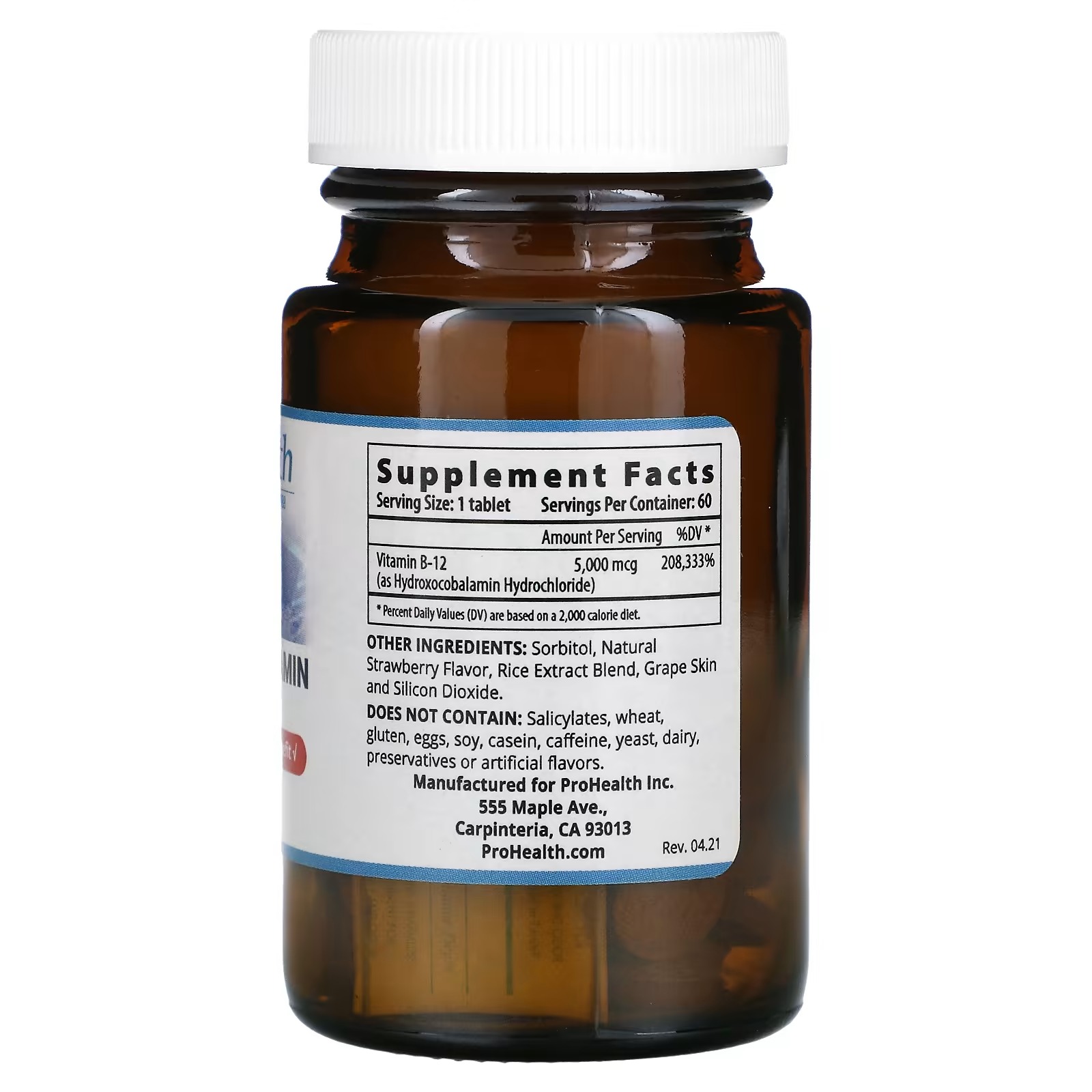 ProHealth Longevity, Hydroxocobalamin Extreme, 60 Tablets1