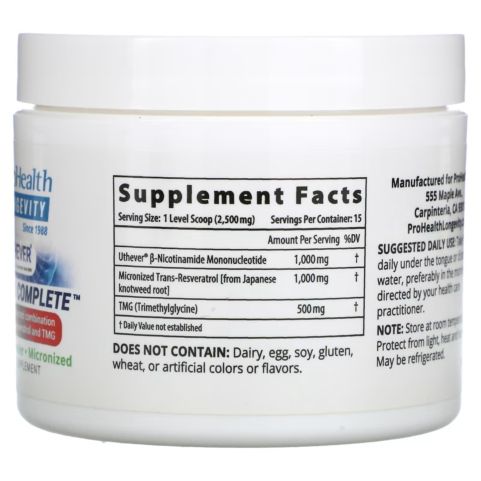 ProHealth Longevity, NMN Pro Complete, 37.5 g_1