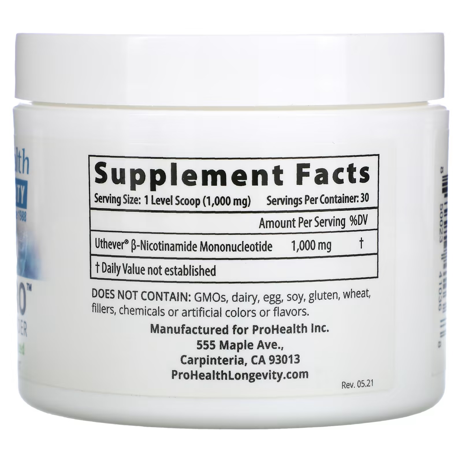 ProHealth Longevity, NMN Pro, Pure NMN Powder, 1,000 mg, 30 g_1