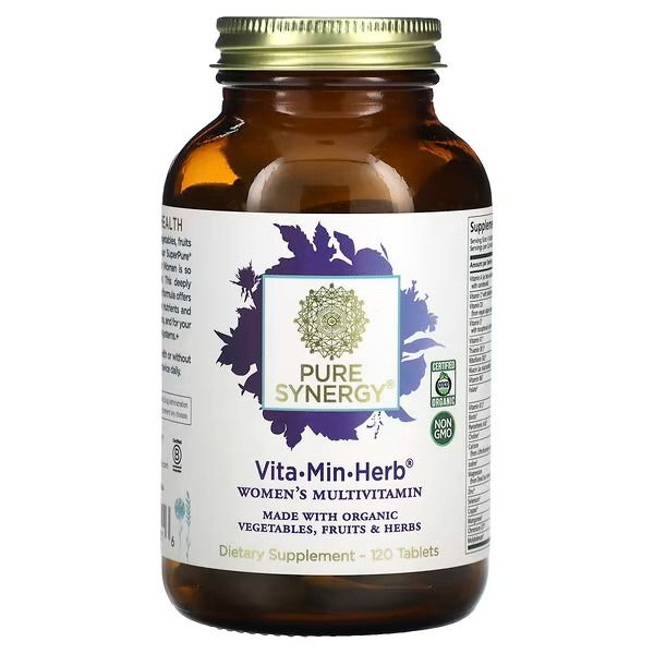 Pure Synergy, Vita-Min-Herb, Women's Multivitamin, 120 Table