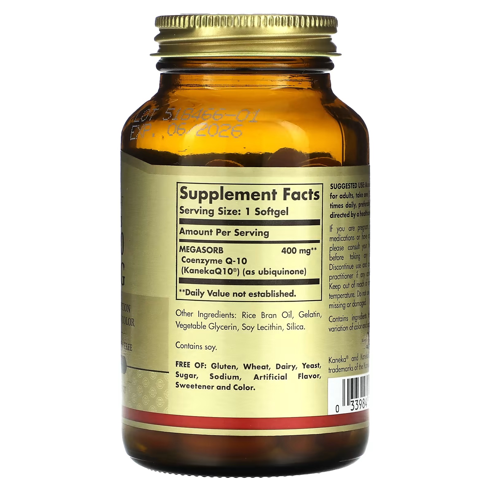 Solgar, Megasorb CoQ-10, 400 mg, 60 Softgels1