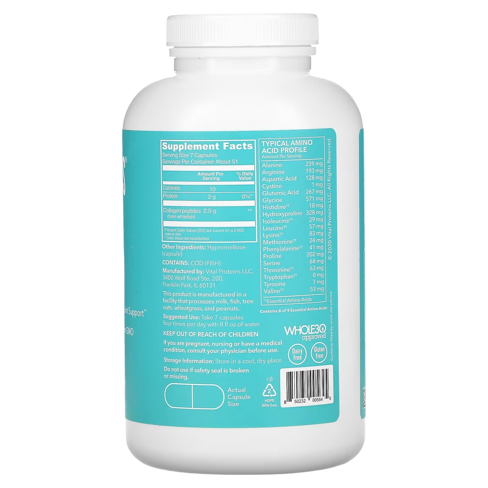 Vital Proteins, Marine Collagen, 360 Capsules_1