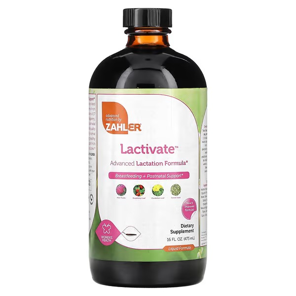 Zahler, Lactivate, Advanced Lactation Liquid Formula, 16 fl oz (473 ml)
